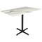 Holland Bar Stool Co 36 Tall OD211 Black Table Base w30x30 foot and 32x48 White Marble Top, IndoorOutdoor OD211-3036BWODS3248WM - alternate 1